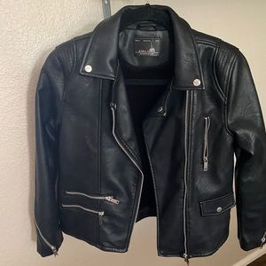 Faux leather jacket